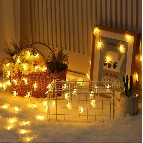 Moon String Lights, Set of 4 - Picture 1 of 4